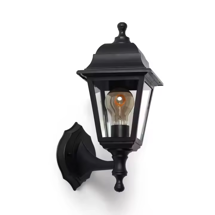 Ledkia Lámpara de Pared Exterior Mini Villa Negro LED E27 IP44 - 1