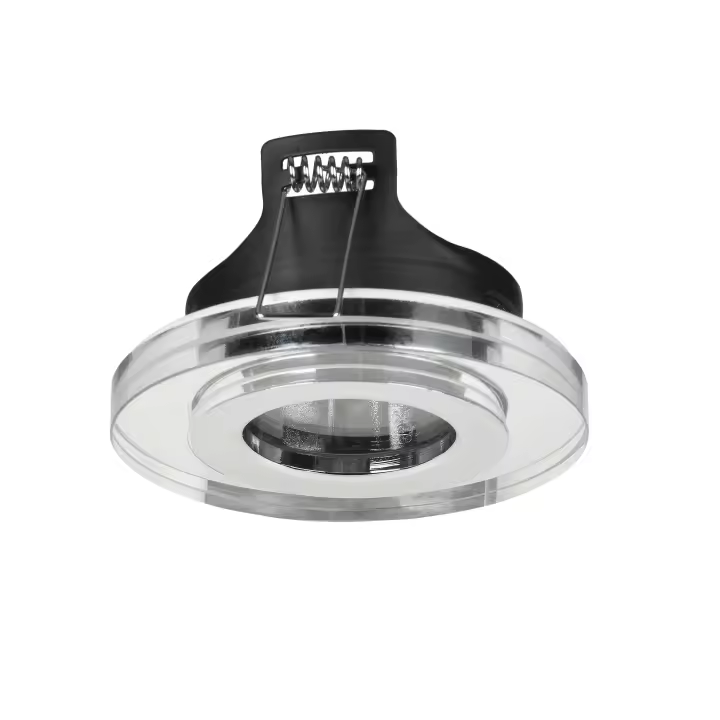 FORLIGHT Rame - Downlight Empotrable de Techo de 90mm de Diámetro para Bombilla GU10 en Cromo - 1