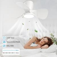 Ventilador de TECO Iluminado, LED 3CCT regulable, ventilador de techo, 6 velocidades, temporizador, adecuado para Sala de estar, dormitorio - details 2