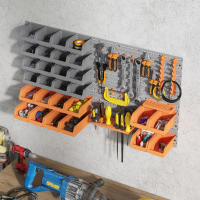DURHAND Organizador de Herramientas de Pared de 44 Piezas 95x54 cm Estantería de Pared para Herramientas con 28 Cajas Apilables y Diferentes Ganchos - details 3