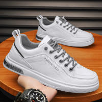 Zapatos Casuales Para Hombre En Blanco Tenis Ligeros Zapatos Vulcánicos Blanco Zapatos Todoterreno Hombre Plataforma Sin Cordones - details 8