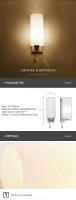 Lámpara De Pared LED De Madera Con Cables De Arranque Para Dormitorio Sala De Estar Cocina Retro Vintage E27 sinInterruptor Inteligente Fuente De Alimentación AC 220V 110V - details 0