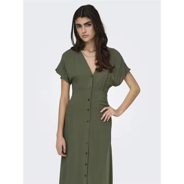 Vestido Nova Verde Kaki de Only - 1