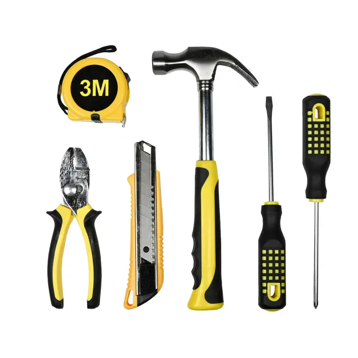 Benson - Set Herramientas 6 Unid. - Flexómetro Garra Cutter Destornillador - 1