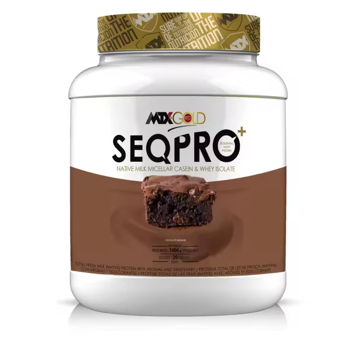 MTX nutrition SEQPRO RedGOLD (1 kg)  –Suplemento PREMIUM de proteína NATIVA Total de Leche Fresca con alta concentración natural de CASEINA - 1