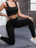 Pantalones De Yoga Ribbed Para Mujer High Waisted Leggings Deporte Gimnasio Fitness Control Abdominal Tallas Verdaderas Tights De Entrenamiento Sin Costuras - details 6
