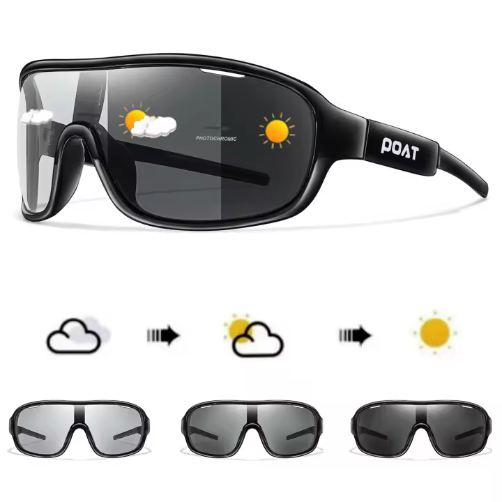 Gafas De Ciclismo Unisex POAT Polarizadas Y Fotocromáticas Para Exterior Pesca Y Deporte Montura De Polímero Lentes TAC - 1