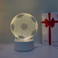 Luz De Noche 3D De Fútbol Regalo De Día Del Padre Para El Hogar Luz De Ambiente Para Familia Y Compagnion Para Dormir - details 5