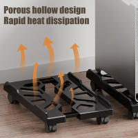 Soporte Para Torre De Computadora De Escritorio De Gruesa Base Con Ruedas Y Ventilación Para Jugadores Estilo De Instalación En Piso - details 11