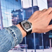 Reloj De Cuarzo Para Hombre PAGANI DESIGN 2023 Forma De Cuenco 40MM Vidrio De Zafiro Resistente Al Agua Y Luminoso Pulsera De Silicona Estilo Casual - details 14