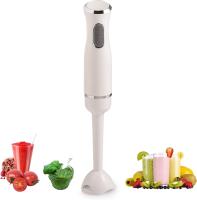 Innoliving Batidora de Mano, Potencia de 400W, 2 Velocidades con Botón Turbo, Pie Desmontable, Cuchillas de Acero Inoxidable, Anillo para Colgar, Potente y Versátil (Pie de Plástico) - details 0