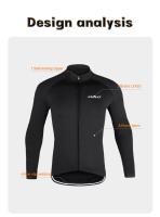 Chaqueta Térmica De Invierno Para Ciclismo GRSRXX Chaqueta De Bici Sin Mangas De Largo Manga Jersey Ciclismo Unisex - details 3