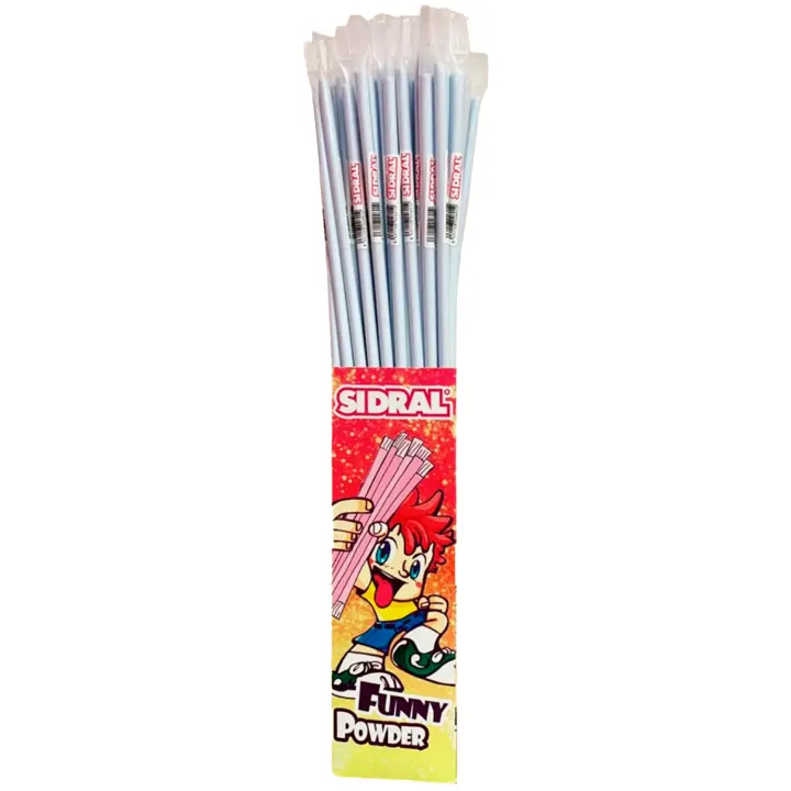 Cañas SIDRAL Funny 80 un. - Cañas de azúcar de Sabores, Cañas Pica Pica, Cañas Dulces Sabor Frambuesa - Perfectas para Regalar con Dulzura en Cualquier Ocasion - 1