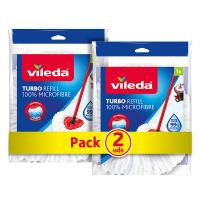 Pack de 2 Recambios VILEDA Turbo 2en1 microfibras  Alta capacidad de absorción y recogida de partículas  Para suelos duros - details 0