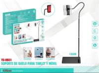 MEJORADA Soporte de Suelo Ajustable para Tablet y Móvil 135cm – Base Metálica Antideslizante, Brazo Flexible 360°, Compatible con iPad y Smartphone - details 16