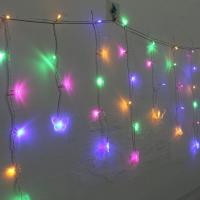 Luz De Cadena De Hielo LED 4M Con Mariposa USB Para Decoración De Navidad Pared Terraza Camping Color Blanco Cálido/Multicolor Incluye Control Remoto - details 3