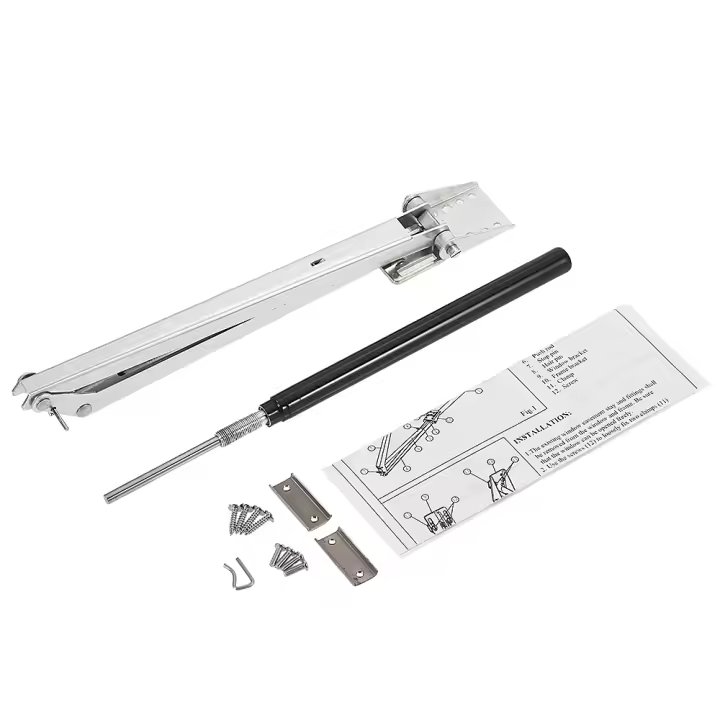 Abreventanas Automático Controlado Por Temperatura Para Ventanas De Jardín Con Resorte Individual Verde Aluminio+SS - 1