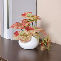 1PC Simulada Planta En Maceta Para Decoración De Oficina Negocios Foyer Jardín Floral Decoración De Hogar Estilo Vínculo - details 0