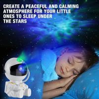 Proyector De Galaxias Estelares Con Nave Espacial Y Rocket Cálido Luz Nocturna LED Decoración De Habitación Regalo Para Niños - details 5