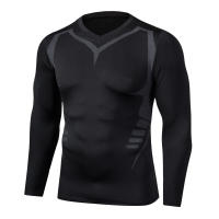 Camiseta De Running Para Hombre Camiseta De Deporte Compresión Rápida Seca Tops De Fitness Entrenamiento En El Gimnasio Camiseta De Deporte - details 3