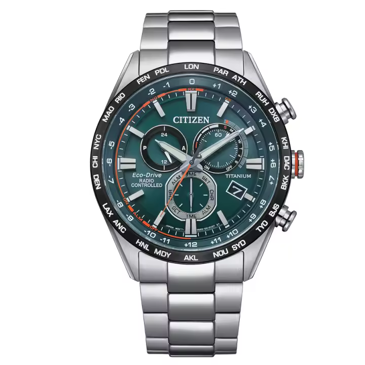 Reloj Citizen CB5946-82X Eco Drive Radiocontrolado con Cronógrafo y Alarma - 1
