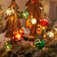Luces Decorativas De Navidad Cadena De Bolas Y Estrellas Guirnalda Eléctrica Para Árbol De Navidad Decoración De Año Nuevo Para El Hogar - details 3