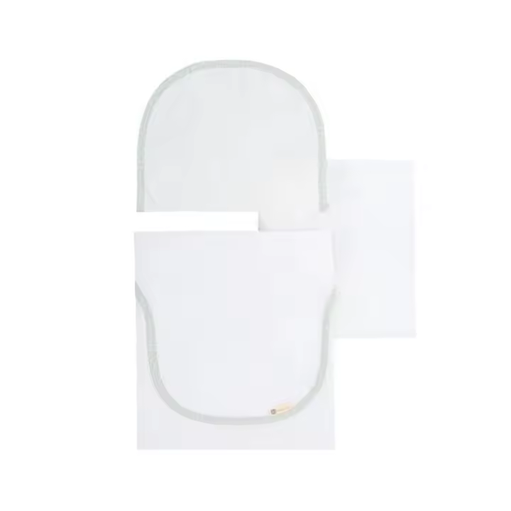 Tríptico Sábana Cuna 120x60cm Bimbi Toscana Blanco - 1