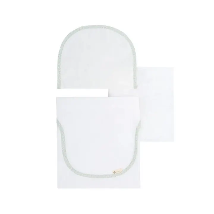 Tríptico Sábana Cuna 120x60cm Bimbi Toscana Blanco - 1