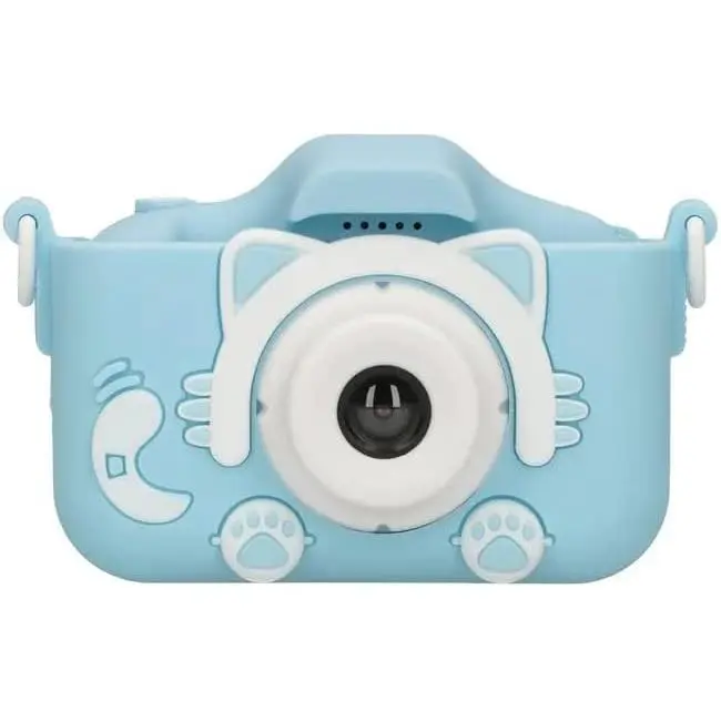 Camara de fotos para niños, 1080P, pantalla de 2,0" LCD, cámara adicional para selfie,  tarjeta de memoria 32GB  incluida, kids camera Azul - 1