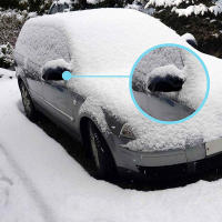Cubierta De Espejo Retrovisor Para Invierno Protección Contra Nieve Y Hielo Decoración Interior Del Auto Síntetico Resistente Al Clima - details 2