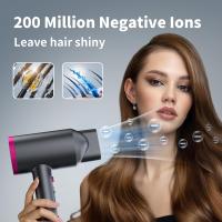 Secador de Pelo Iónico Profesional 1800W con Difusor y Boquilla, Secado Rápido de Alta Potencia, Control de Temperatura y Aire Frío, Secador para Mujeres y Hombres, Ideal para Hogar, Salón y Viajes - details 2
