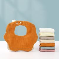 Bebé Bibs De Algodón Color Sólido Para Niños Y Niñas Toalla De Saliva Para Bebés Recién Nacidos Con Estilo Bandana Y Flor - details 1