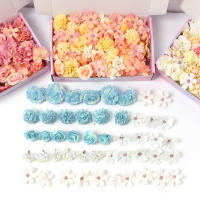 48Pcs Cabezas De Flores Artificiales De Seda Para Decoración De Hogar Fiesta Boda DIY Accesorios De Coronas De Flores Fake Para Decoración De Habitaciones - details 7