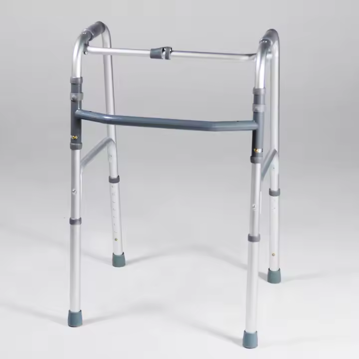 ANDADOR PARA ANCIANO FIJO SIN RUEDAS Y DEAMBULADOR PLEGABLE Marca Ayudas dinamicas - 1