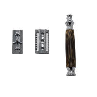 Cuchilla De Seguridad De Lujo Con Mango De Bambú Para Barbero Hombre Herramienta De Cuidado Del Cabello Y Barba Manual - details 2