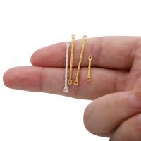 100Pcs/Lot 15-40mm Gold Twisted Double Cylinder Bar Earrings Connectores Para Hacer Joyas DIY Accesorios De Punzón De Aretes - details 4