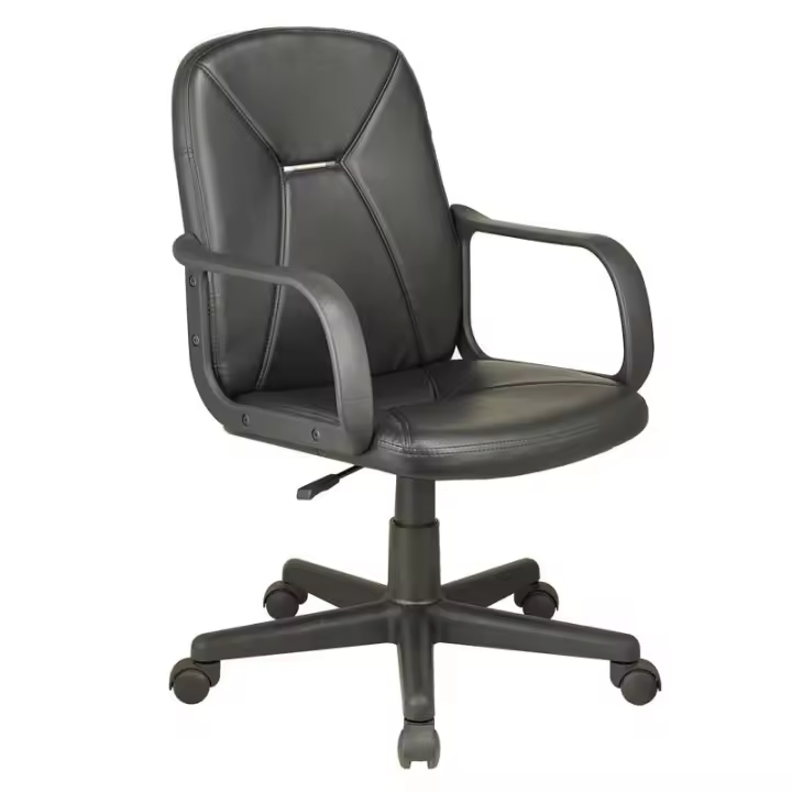 Miroytengo Silla para despacho Aurora en color negro regulable en altura diseño clásico 56x56x88/96 cm - 1