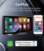 Reproductor Multimedia Portátil Para Coche Con Pantalla Táctil HD 10.26'' Carplay Wifi Sin Cable Pantalla De GPS Universal - details 4