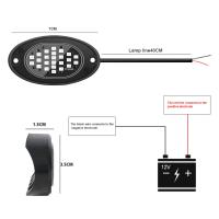 Nueva Diseño 2pcs Luz De Resaltado Universal LED Para Coche Lámpara De Bajo Carro Neón Impermeable Accesorio Modificado - details 6