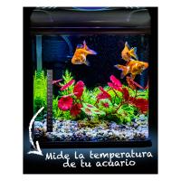 Termometro Digital Adhesivo para acuarios y peceras - Medida de 14º a 32º - Escala Celsius - 13cm de largo por 2cm de ancho - Arquivet - details 2