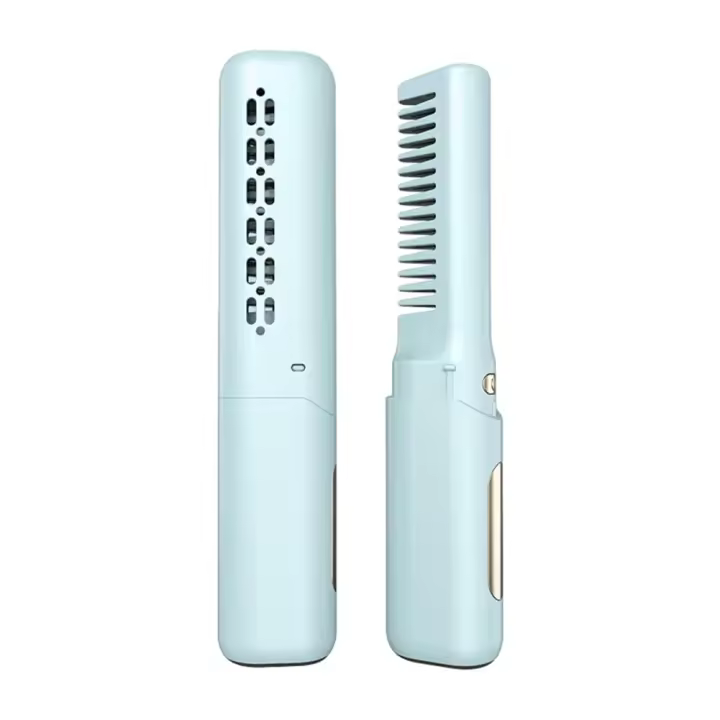 Mini plancha de pelo profesional de calentamiento rápido, eléctrica, peine caliente, multifuncional, portátil -B - 1