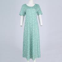 Vestido Largo Elegante Para Mujer Con Estampado Allover Manga Corta Y Rotura Para Primavera Verano Vestido De Fiesta Casual - details 27