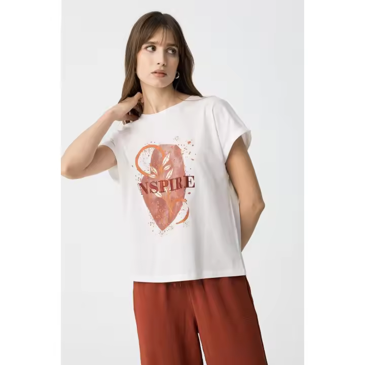 Camiseta Carmo Blanca de Tiffosi. Ideal para tus looks mas casual - 1