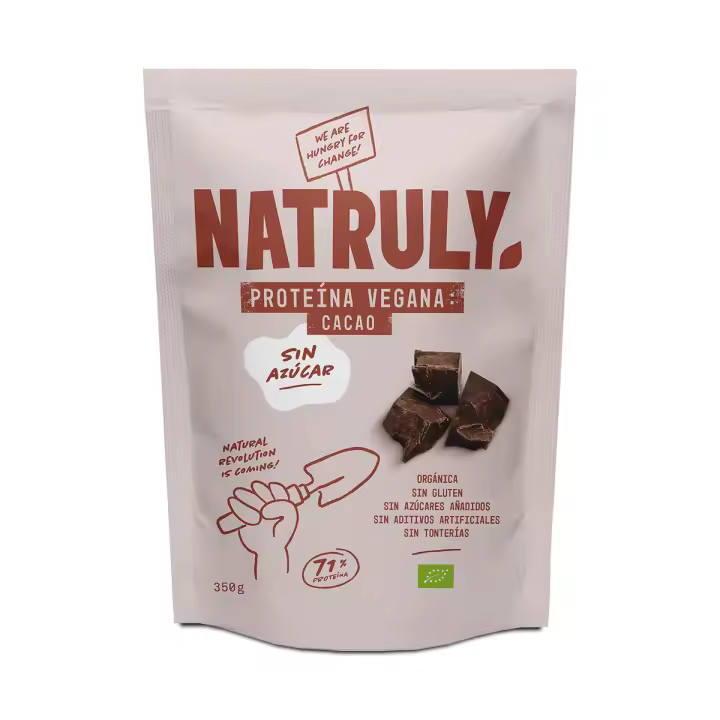 Proteína Vegana Chocolate Natruly 350 gramos - 1