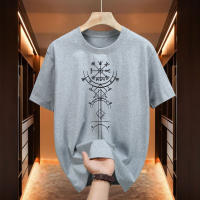 Camiseta De Algodón Para Hombre Con Símbolo Vikingo Antiguo Estilo Urbano Casual Manga Corta Cuello Redondo Moda Para La Venta Caliente 2025 - details 5