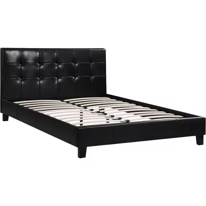 Habitat y Jardin - Cama "Julia" color Negro - 140 x 190 cm - 1
