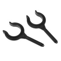 Soporte Para Caña De Pescar Y Remos En Náutica 2 Piezas Hechas De Nylon Negro Perfeclan Herramienta De Barco Remolque - details 1