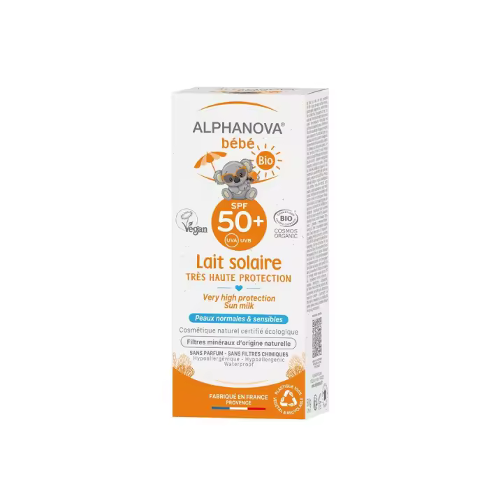 Protector Solar Ecológico  Bebé SPF 50+ Alphanova 50 ml - 1