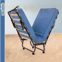 Sueña y Descansa Cama Auxiliar Plegatín de 90 x 190 cm con ruedas y funda, practico y fácil manejo - details 1