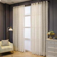 1PC Cortinas De Gasa Blanca Minimalistas Y Modernas Translúcidas No Transparentes Para Personas Cortina De Ventana Francesa Estilo Japonés Y Coreano Material 100% Poliéster - details 4